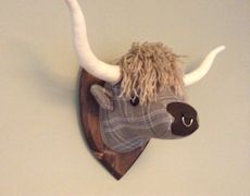Handmade Highland Cow Trophy